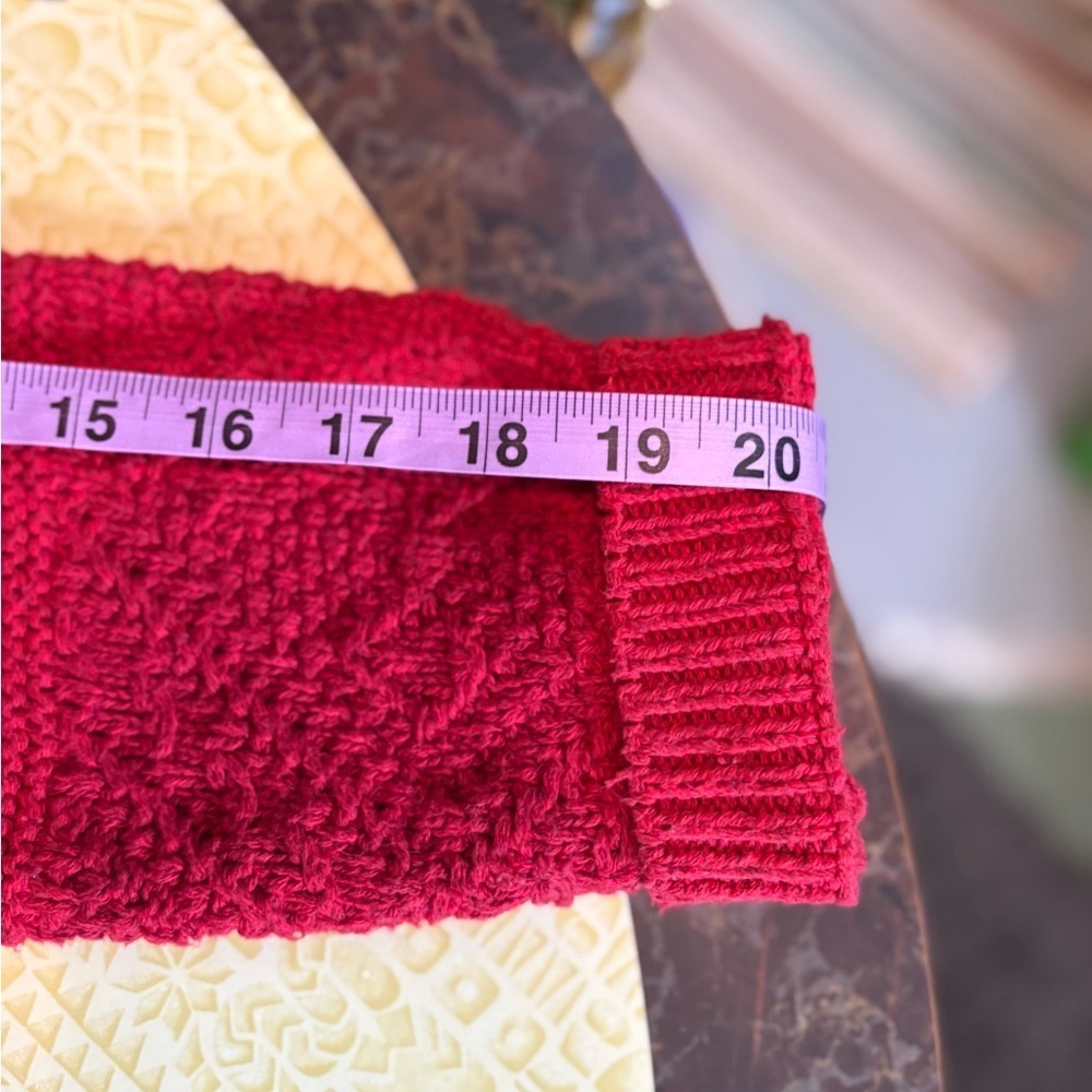 Vintage Northern Reflections Cherry Red Cardigan - Picture 8 of 8